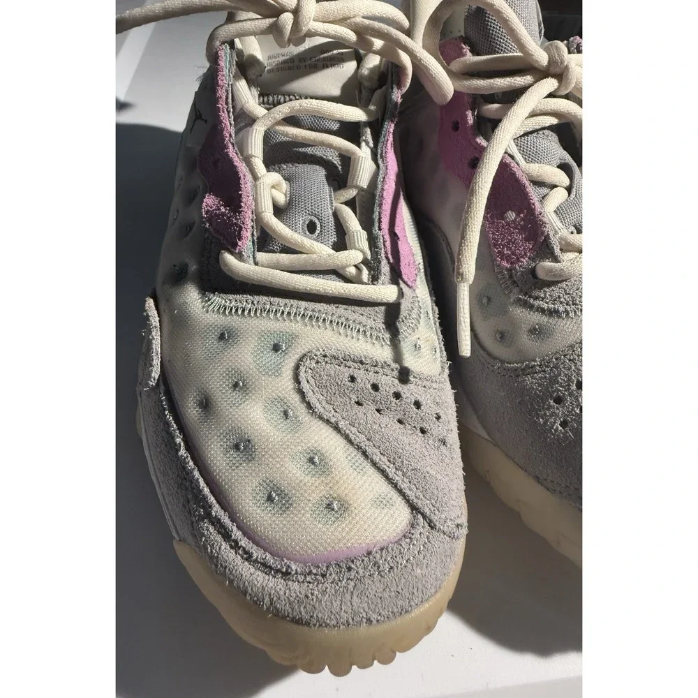 Jordan Delta 2 Sneakers Womens 8 Grey Pink Teal Low Top CV8121-004 Athleisure
